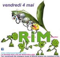 Rando Roller in Montpellier. Le vendredi 4 mai 2012 à Montpellier. Herault. 